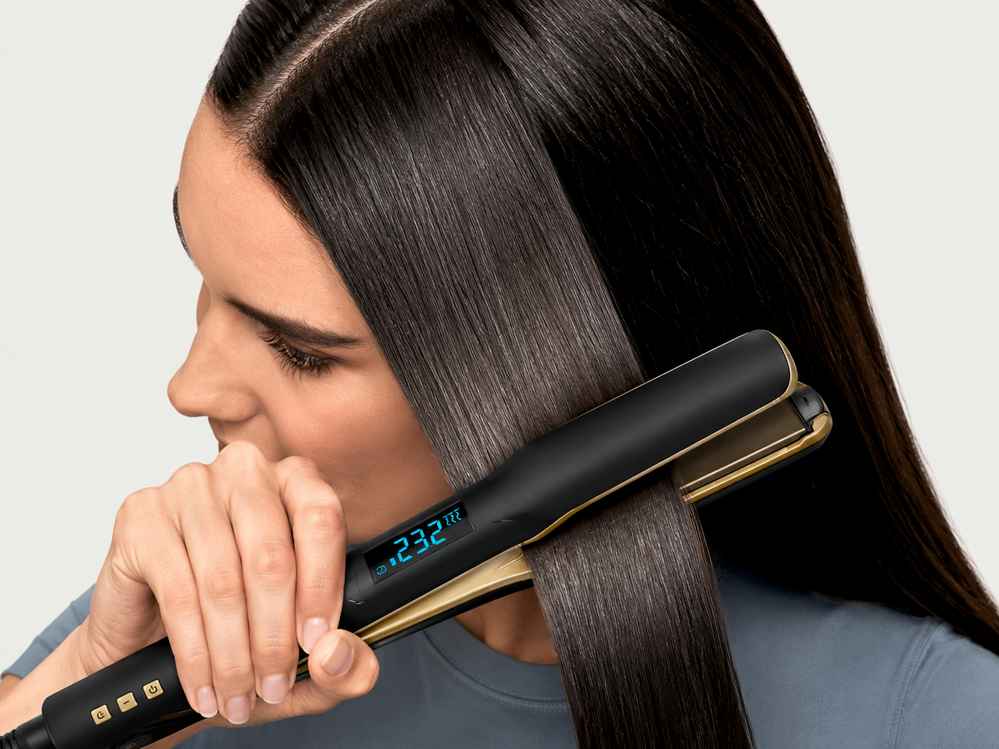 250°C Professional Ceramic Flat Iron with Negative Ions