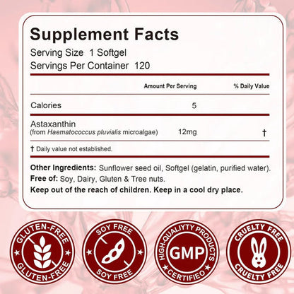 Astaxanthin 12mg Softgels