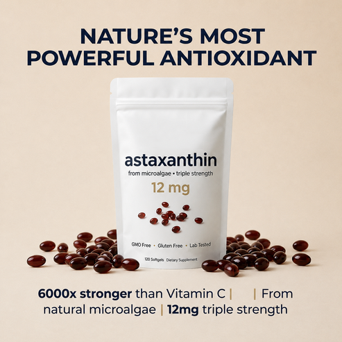 Astaxanthin 12mg Softgels