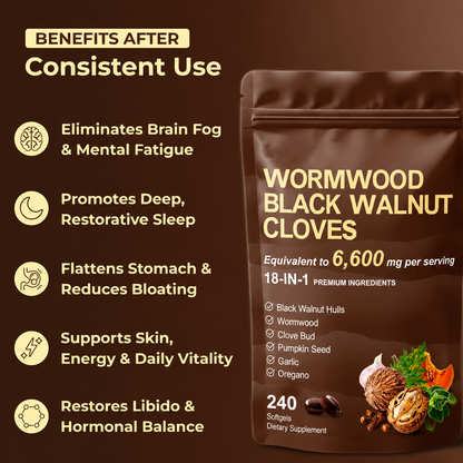 Flush Out Hidden Parasites & Larva with Wormwood Black Walnut Cloves