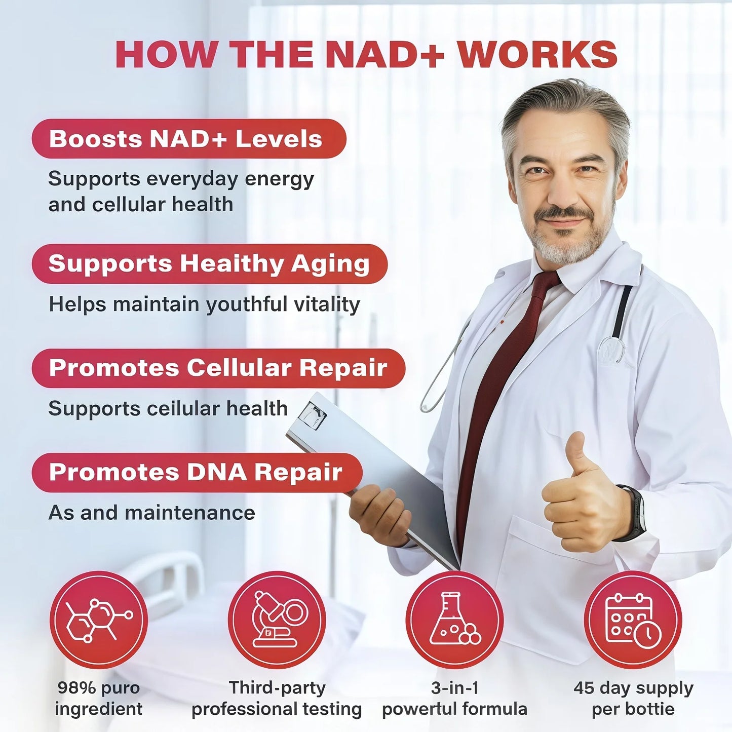 DAILY NAD+ NUTRITION SUPPORT FOREVERYDAY WELLNESS