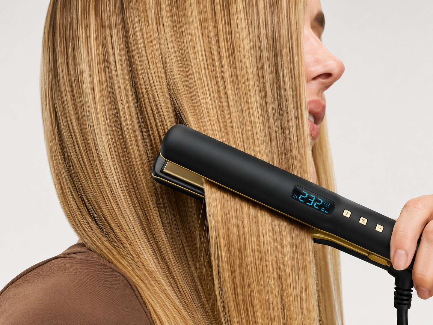 250°C Professional Ceramic Flat Iron with Negative Ions