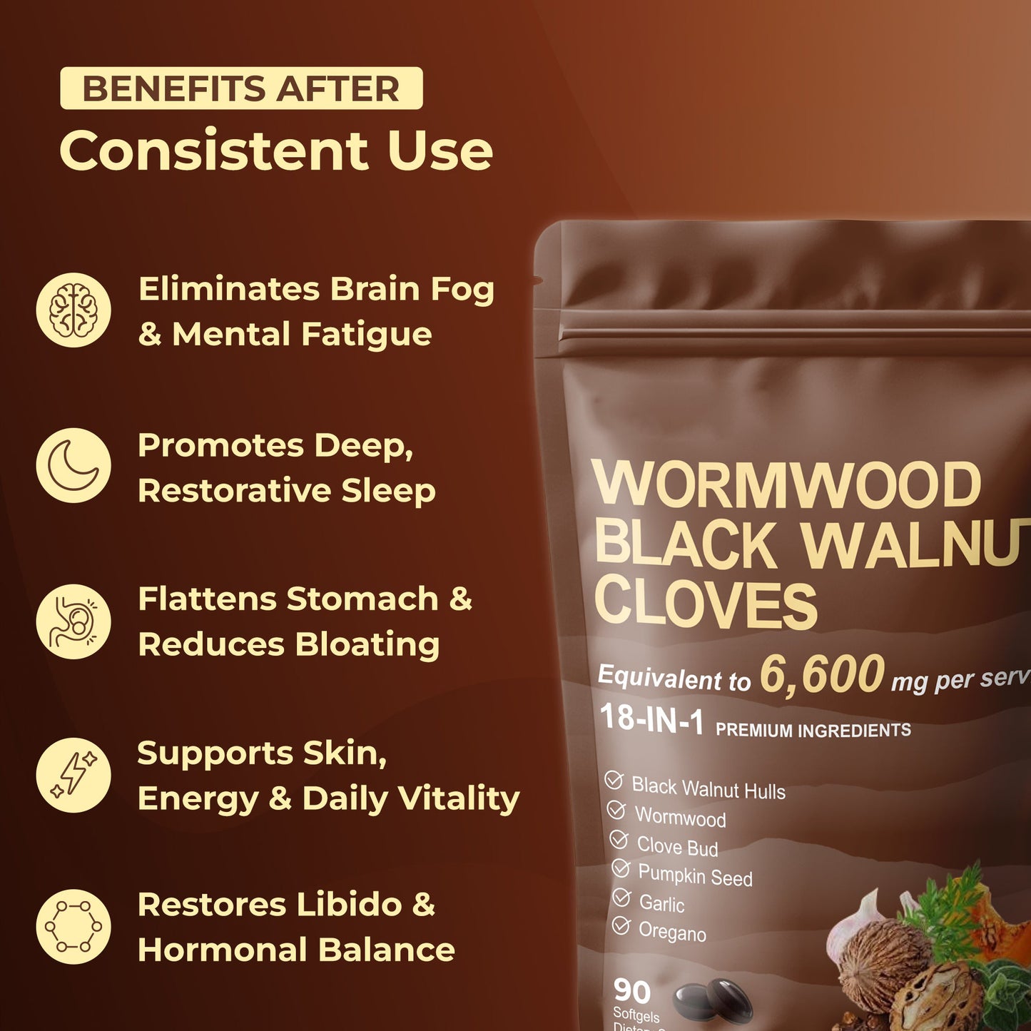 Flush Out Hidden Parasites & Larva with Wormwood Black Walnut Cloves